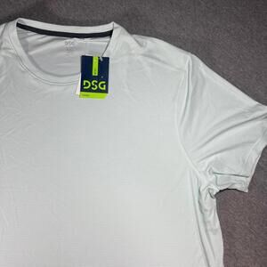 NWT Dicks Sporting Goods DSG Men's XXL White Short Active T-Shirt 100% Polyester